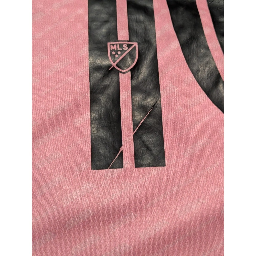 Adidas Men's Pink Inter Miami Messi #10 Soccer Futbol MLS Slim Fit Jersey Size S - Picture 6 of 7